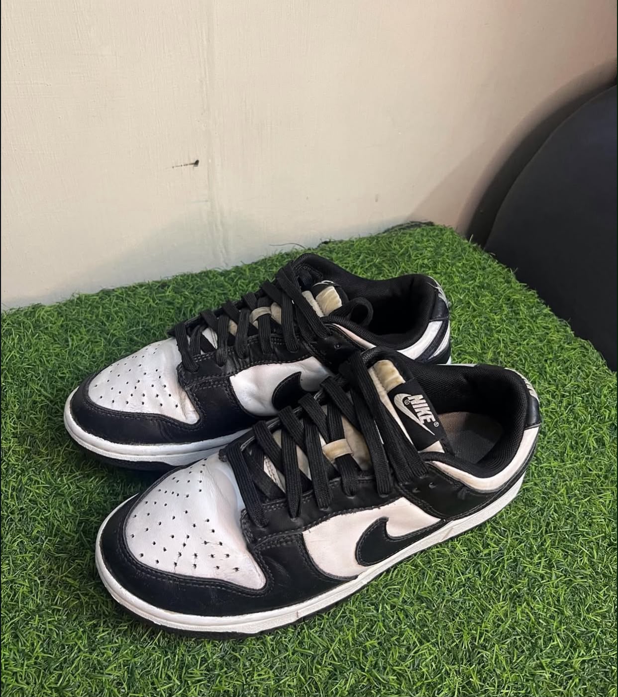 Nike Dunk Low Panda | Classic Black & White Leather Sneakers for Men & Women