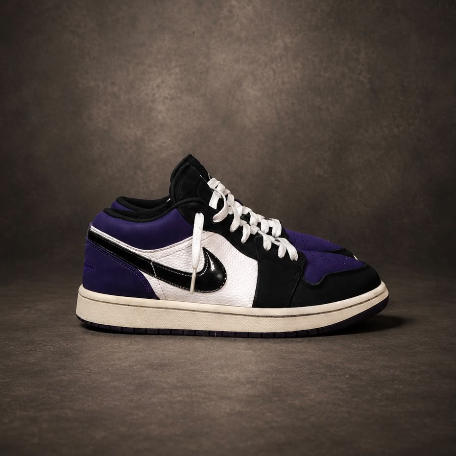 Air Jordan 1 Low Court Purple | Premium Leather Lifestyle Sneakers for Men & Women