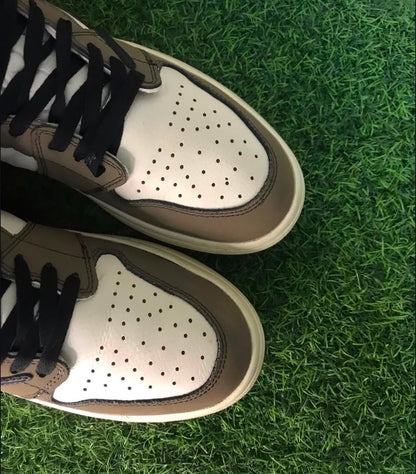 Travis Scott x Air Jordan 1 High OG Reverse Mocha | Premium Leather High-Top Sneakers
