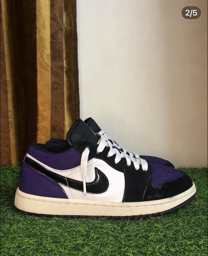 Air Jordan 1 Low Court Purple | Premium Leather Lifestyle Sneakers for Men & Women