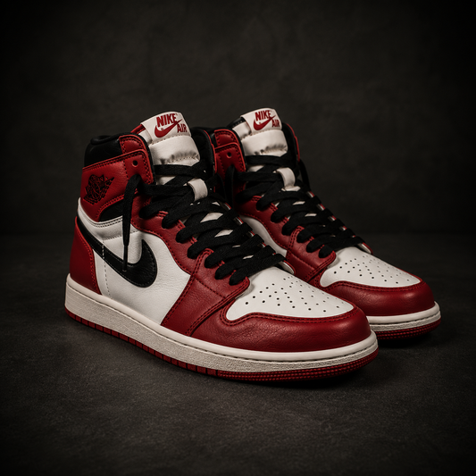Air Jordan 1 High Chicago Sneakers – Premium Leather High-Top Shoes | Iconic Red, White & Black